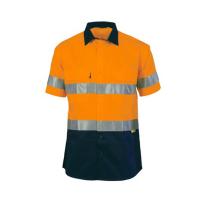 China Waterproof Reflective Safety Shirts Orange Reflective Polo Shirt With Reflective Tape factory