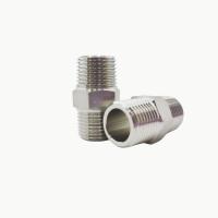 China Stainless Steel 1/4 Inch 1/2 Inch Thread Nipple for Plumbing Hardware Model NO. nipple for sale