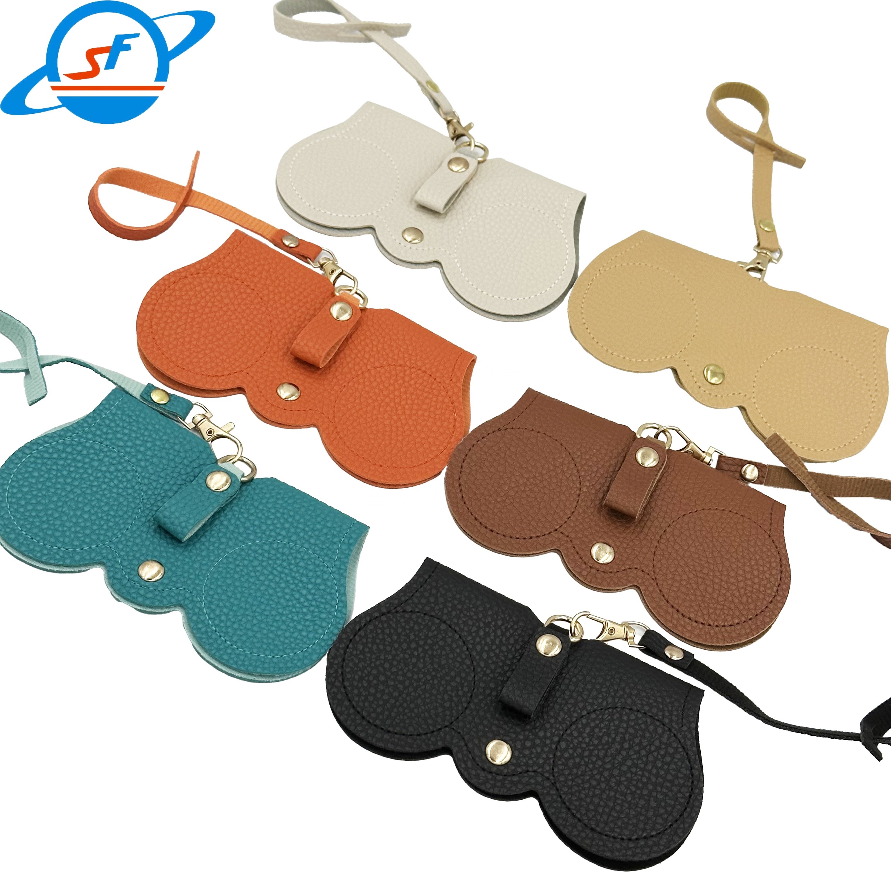 China High Durability Leather Folding Sunglasses Case Customized Packings factory