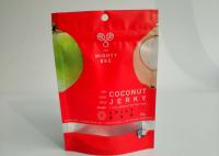 China Resealable Snack Bag Packaging Coconut Powder Pack Custom Printing With Clearly Window factory