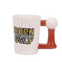 China Coffee Mug Golf Ball Custom Ball Shape Ceramic Drinkware any Volume ceramic coffee Mugs factory