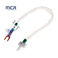 China 72h Automatic Flushing Disposable Closed Suction Catheter With Soft Blue Tip factory