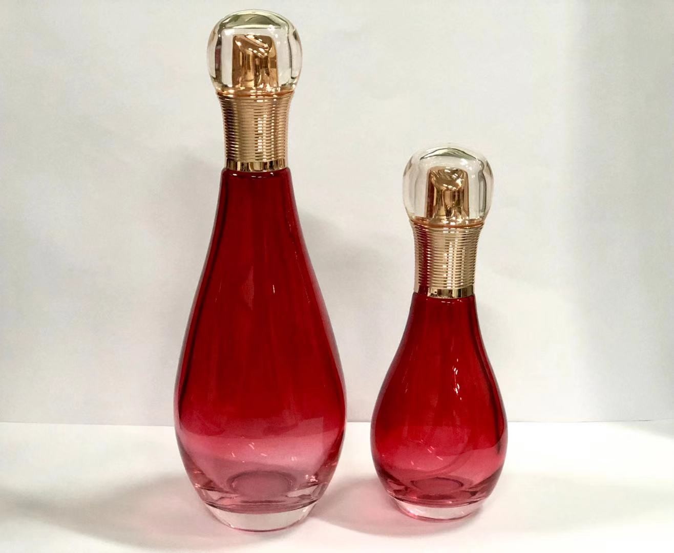 Quality Bowl Shaped Glass Cosmetic Bottles Pump Bottles Lotion Bottles OEM for sale