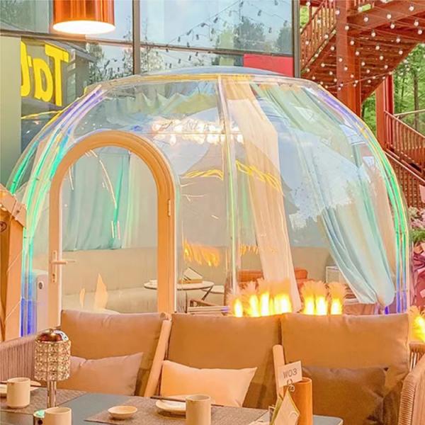 Quality Heavy Duty Giant Clear Bubble Tent Waterproof Dome Tent For Dining for sale