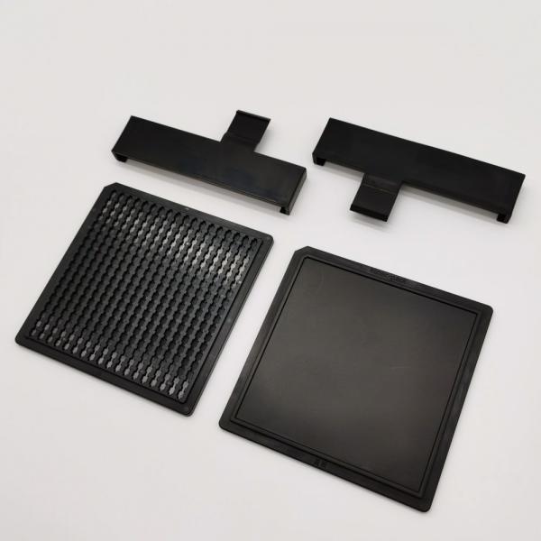 Quality OEM Black Waffle Pack Chip Trays Match Automation Equipment for sale