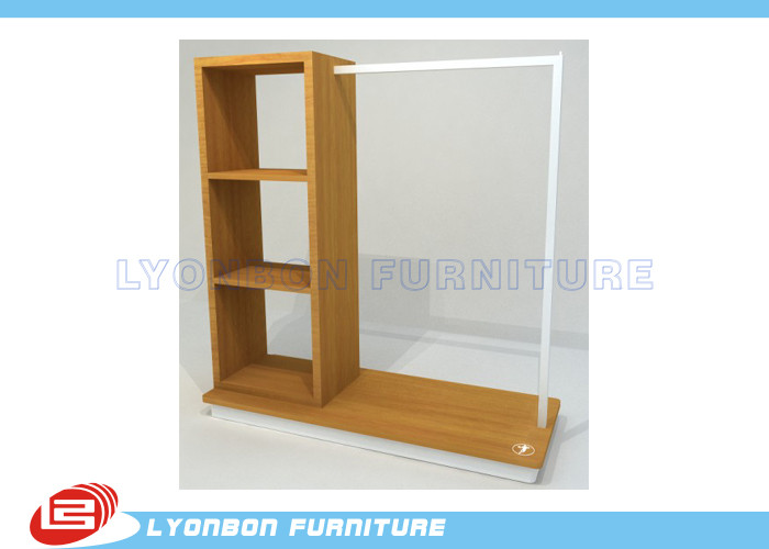 China ISO Multi Functional Clothing Display Racks For Store , MDF Display Shelving for sale