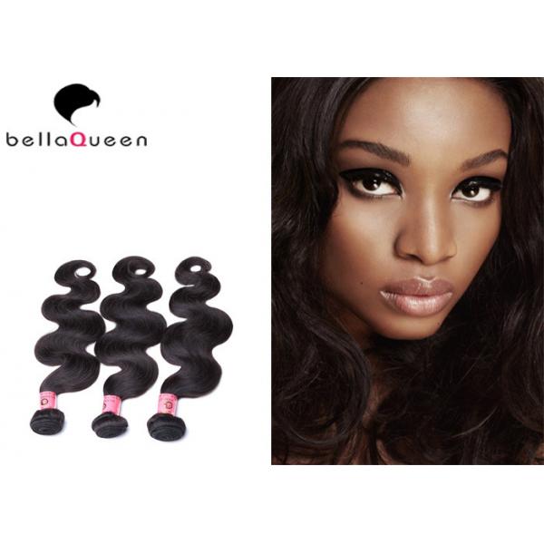 Quality 100% Natural Black Human Hair , Tangle And Shedding Free Burmese Hair Extension for sale