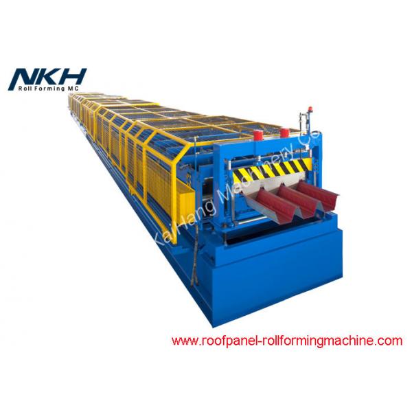 Quality Blue Floor Tiles Manufacturing Machines Roll Forming Line For Bridge Deck Panel for sale