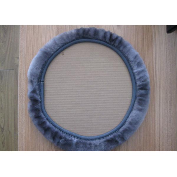 Quality Thick Pile 14 Inch Steering Wheel Cover , Girly Steering Wheel Covers For for sale