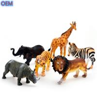 China Large Custom Plastic PVC Wild Animal Figures Toys For Toddlers OEM Design factory