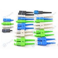 china Various Color SC UPC Fiber Connector , 2.0 / 3.0mm Pre Assembly Fiber Fast Connector