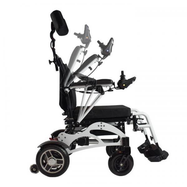 Quality Lithium Battery Aluminum Motorized Power Wheelchair Electric 6km/H for sale