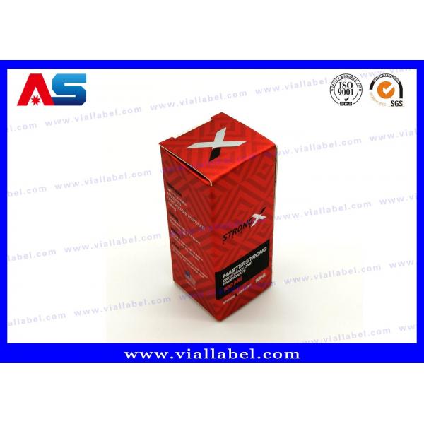 Quality Red 10ml Vial Boxes For Oils Vials Peptide Packaging Size 3*3*6CM for sale
