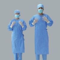 China Non - Toxic Water Resistant Operating Room Gown Virus Invading With Knitted Cuff factory