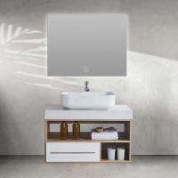 China European Bathroom Vanity Cabinets Modern Bathroom Vanities Solid Wood factory