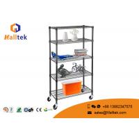 China Movable Adjustable Wire Storage Shelve Powder Coating 6 Tier Heavy Duty for sale