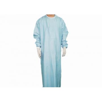 Quality Blue Color Disposable Protective Gowns Anti - Fluid For Hospital / Operation for sale