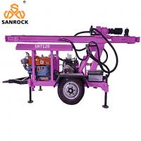 Quality Trailer Mounted Water Well Drilling Rig 120m Deep Portable Water Well Drilling for sale