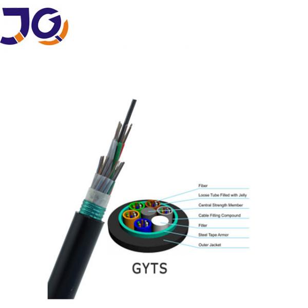 Quality GYTS 4 6 12 24 48 96Core Singlemode Fiber Optic Cable for sale