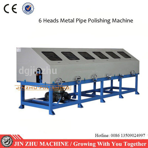 Quality Automated Ss Pipe Polishing Machine Low Noise Level Vibration With Six Heads for sale