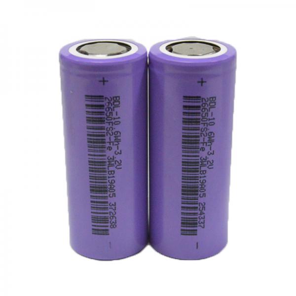 Quality 3300mAh 3.2V 10.6Wh Lithium Lifepo4 Batteries Rechargeable 26650 Cell for sale