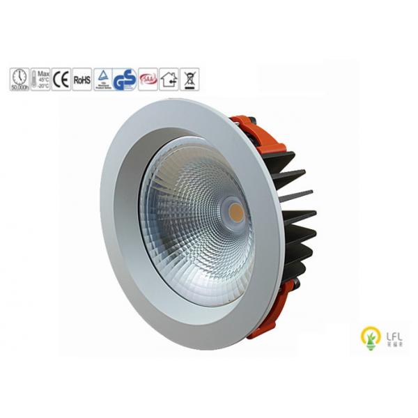 Quality White Gimble Commercial LED Downlight For Shoppng Mall 100lm/W 30W 3300lm for sale