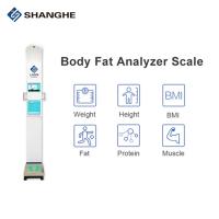 China Lcd Screen Bmi Weight Height Machine Fat Electronic Medical Weighing Scale for sale