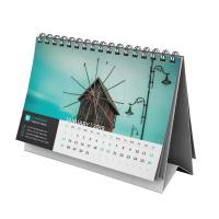 China Folding Office Desk Custom Calendar Printing With Business Advertising Printed factory