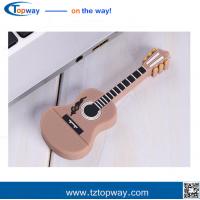 China Promotion gift PVC material and guitar shape music instruments usb flash drive memory factory