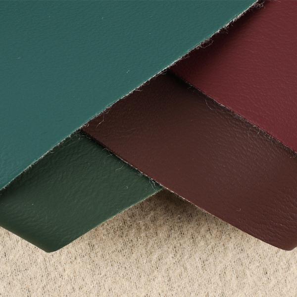 Quality 0.8mm Thickness Fine-Grained Brushed Cloth-Backed PVC Leather For Furniture for sale