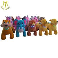 China Hansel wholesale battery operated plush animals battery operated ride on horse factory