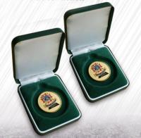Buy cheap Green Flocking Jewelry Velvet Box Coin Boxes Flocked Coins Packing For Ceremony from wholesalers