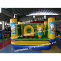 China 18OZ PVC Inflatable Bouncer House Colorful Blow Up Castle And Slide factory
