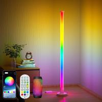 China Smart Ambient Floor Light 1.5M 5V 5050 RGBIC Indoor Home Decor Smart Corner Lamp With Bluetooth Remote factory