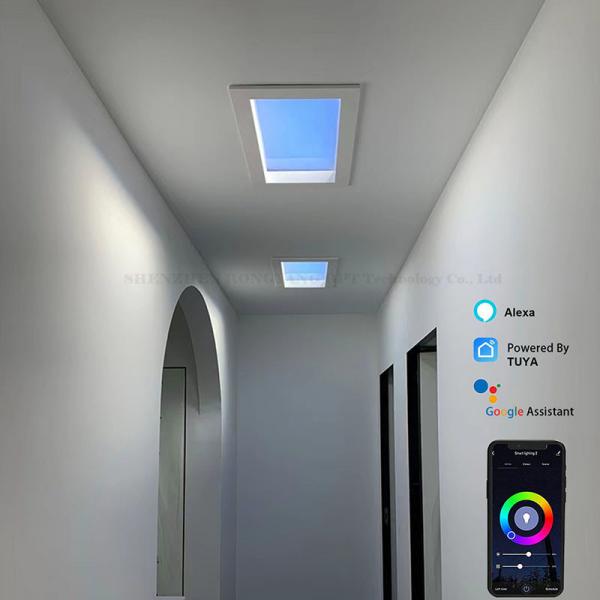 Quality Recessed 24" Skylight LED Panel , Alexa Voice Control LED Simulate Sunlight for sale