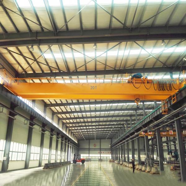 Quality Customized Double Beam Bridge Crane 20 Ton With Overload Protection Device for sale