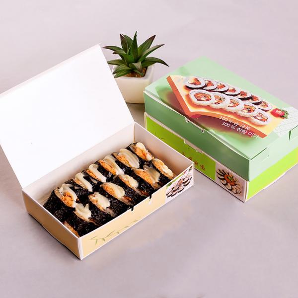 Quality CMYK Printing White Art Paper Sushi Packaging Box for sale