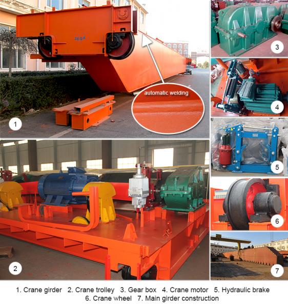 Steelmaking Metallurgical process Industrial Overhead Crane for Steel Scrap Ladle Teeming Tundish Charging CCM Casting Foundry
