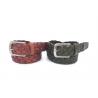China Handmade Mens 3.8CM Casual Braided Leather Belt For Jeans factory