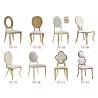 China Rose Gold Color Wedding Chairs With Stainless Steel Frame  (YS-40) factory