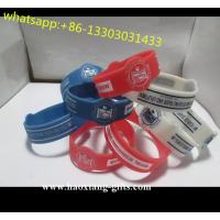 China cheap promotional uv sensitive sport silicone bracelet with custom logos factory