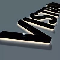 China Customized Acrylic Logo Led Signs Company Names Back Light Up Letters Sign factory