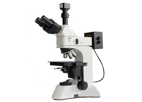 Quality DIC Optical Polarizing Microscope WF10X 5X 50X Reflected Microscope Light Source for sale