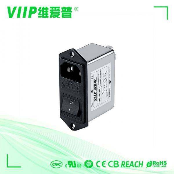 Quality C14 Male Socket Inline IEC EMI Filter 120V 250V With Fuse Switch for sale