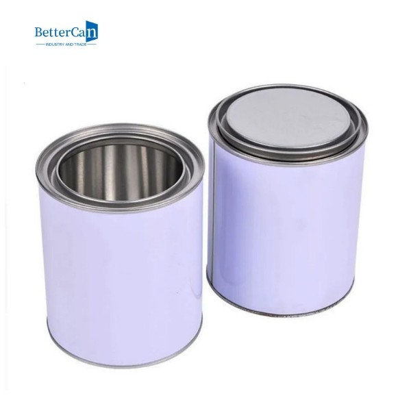 Quality Custom Empty Paint Tins 1 Litre Round Automotive Paint Cans With Tight Triple for sale