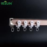 Quality Hidden Anodized Curved Curtain Track Ceiling Mount Multifunctional for sale