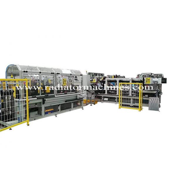 Quality Fully Automatic Radiator Production Line , Aluminium Radiator Core Builder Line for sale