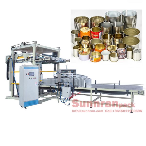 Quality CE Certificate Beverage Can Making Machine , Empty Can Palletizer Sunnran for sale
