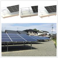 Quality Aluminum Photovoltaic Ground Mounted Solar Structure Flat Land Racking System for sale