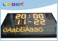 China Swedish Language Text Sign Led Electronic Scoreboard with Computer Software Controller factory